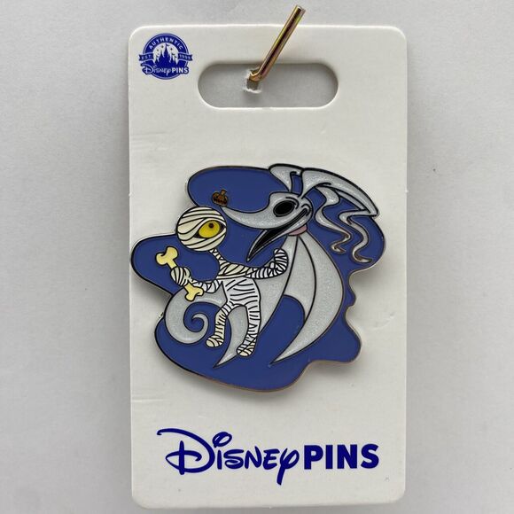 Disney Parks Pin Nightmare Before Christmas Zero Dog & Mummy Boy 2023 OE Trading - Picture 1 of 4